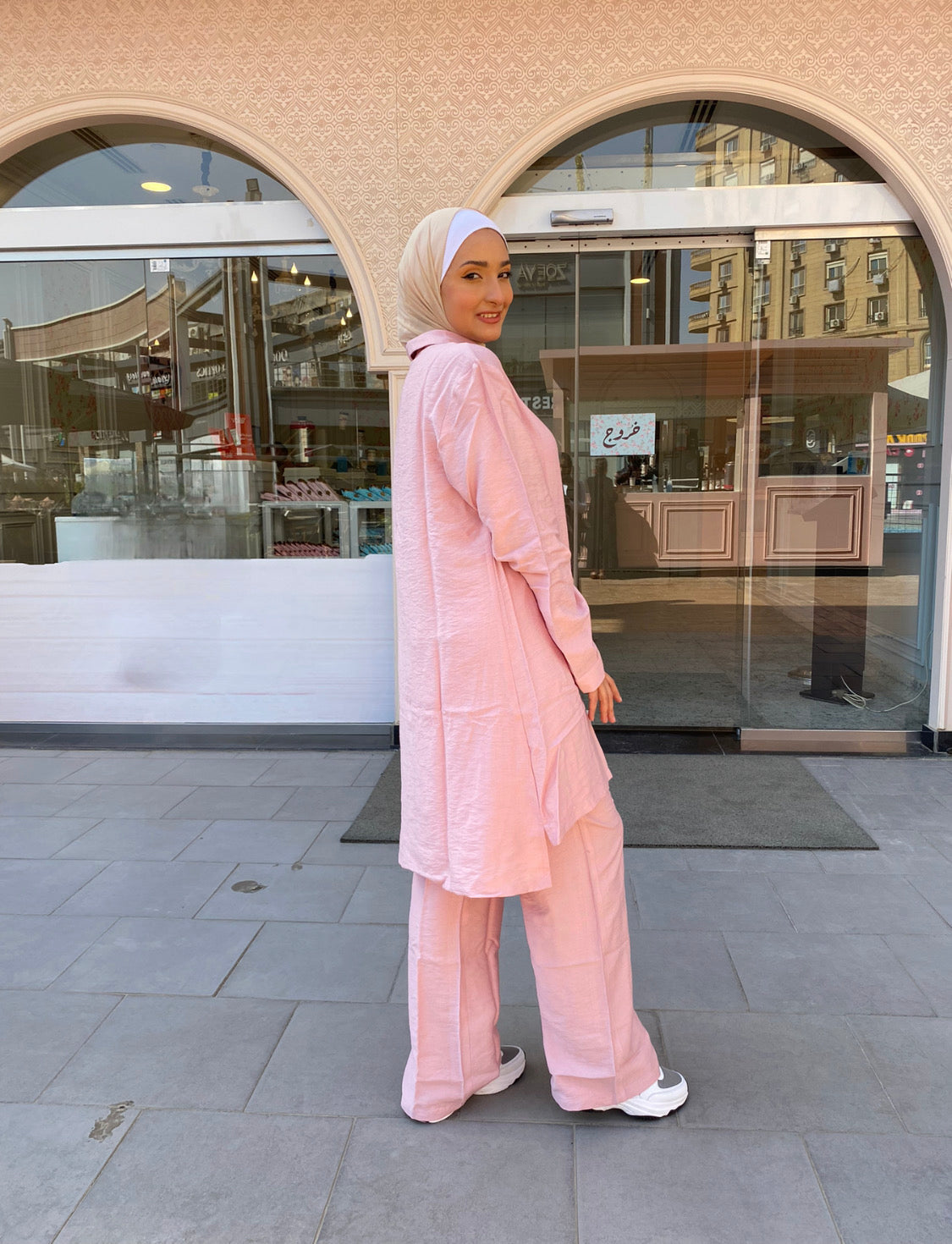 Pink Linen Set