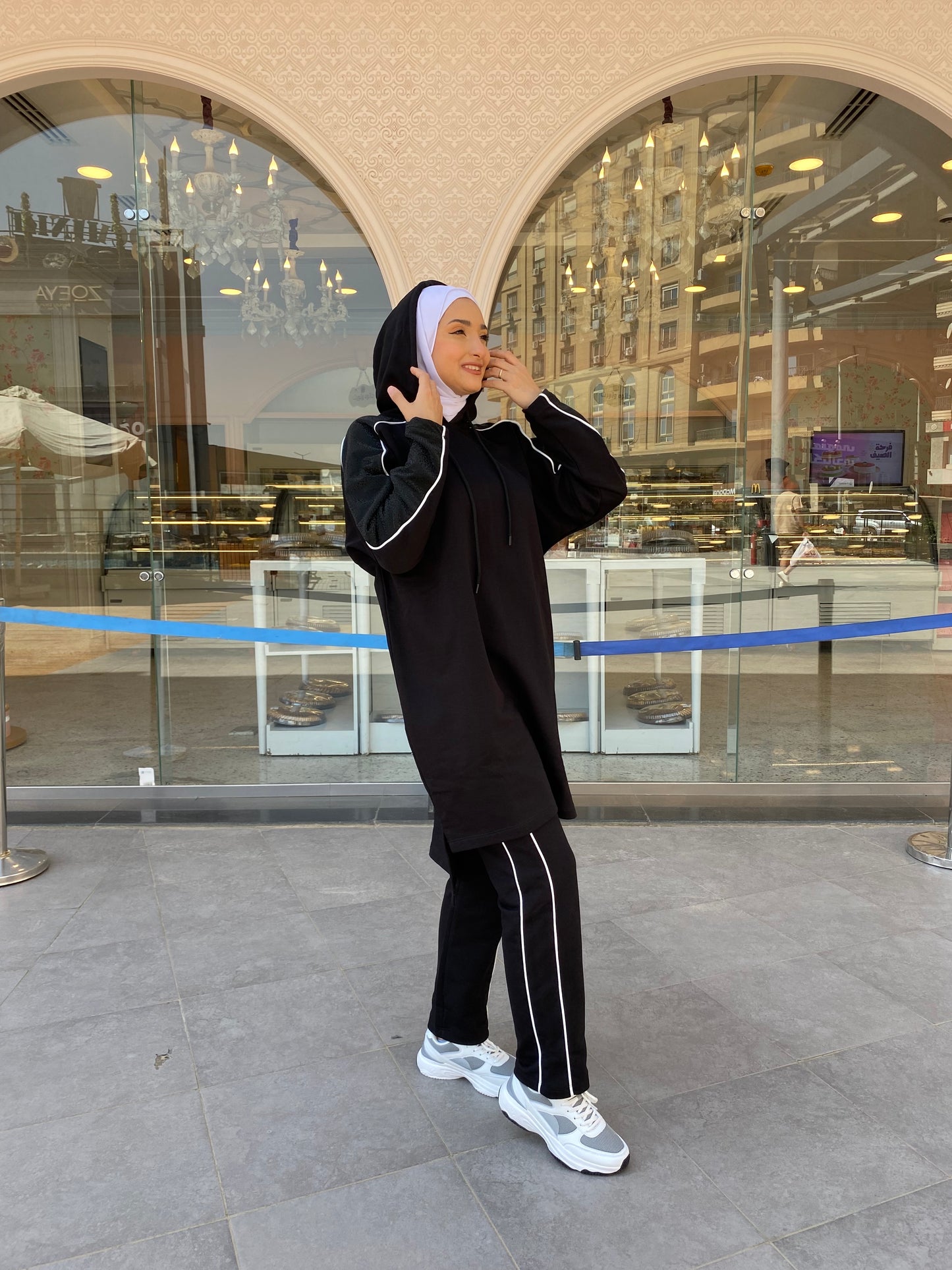 Black Hoodie Training Suit