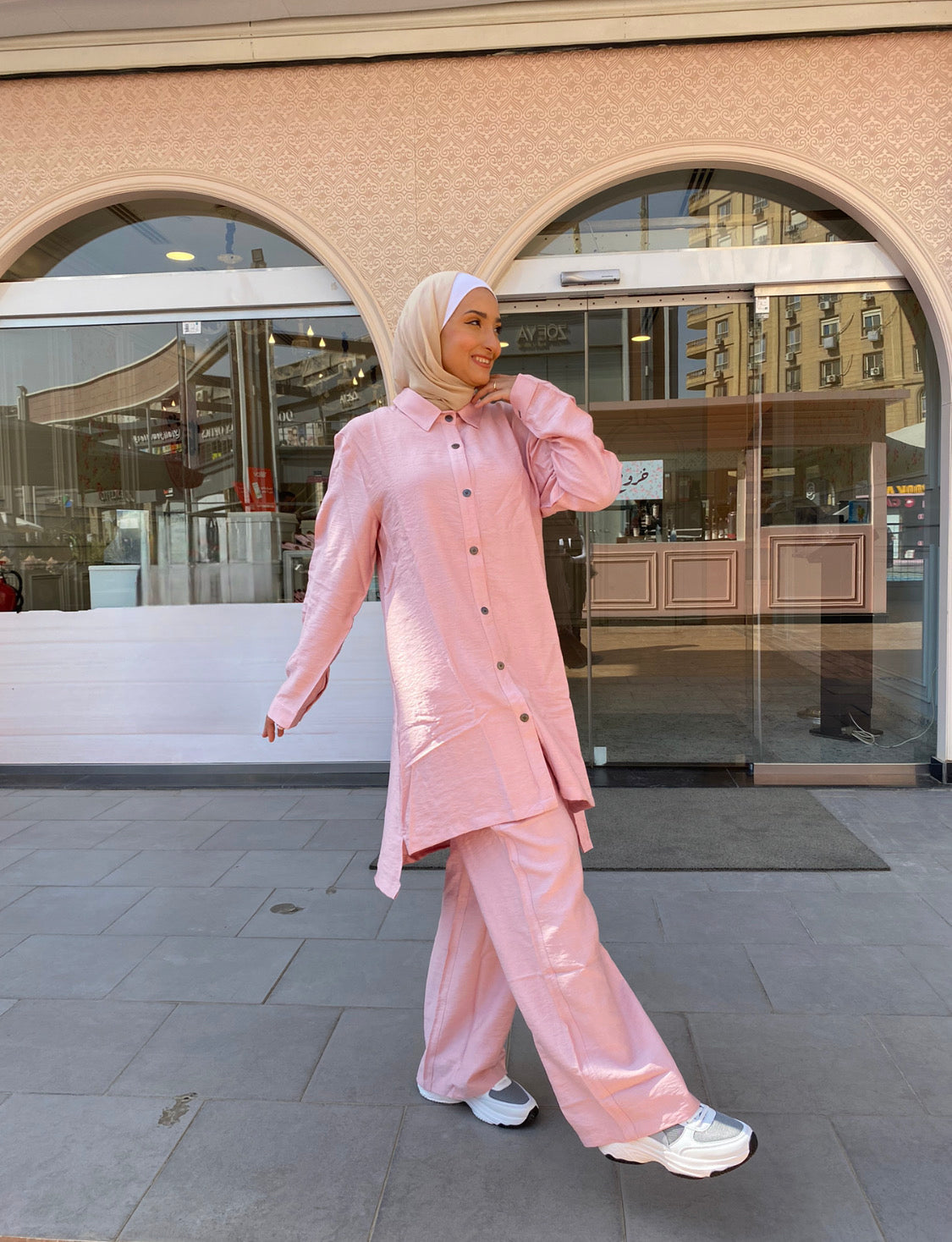 Pink Linen Set