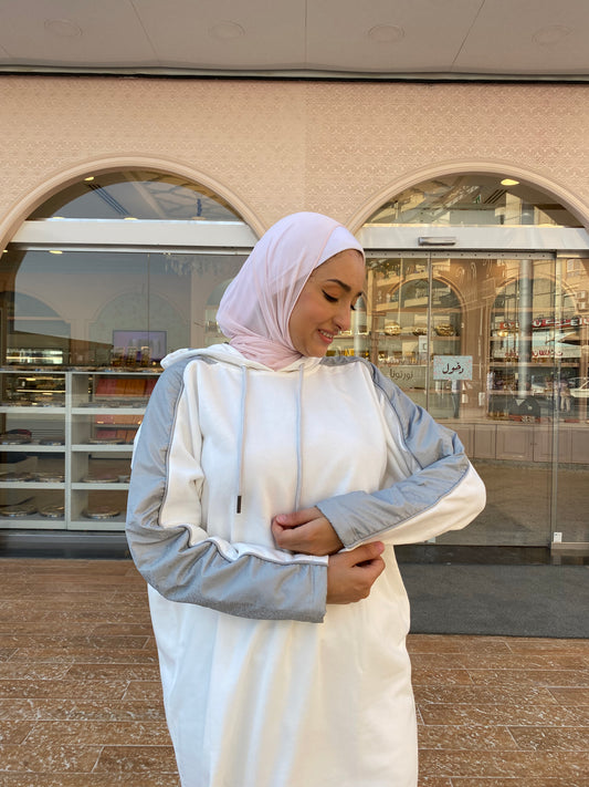 White Grey Training Suit