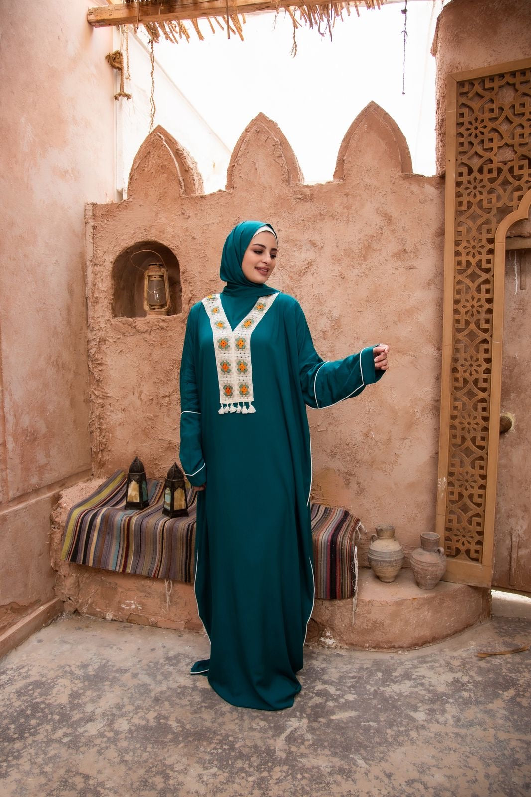 Viscose isdal - Teal green