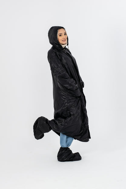 Waterproof Rain Coat ( 3 pieces ) Black