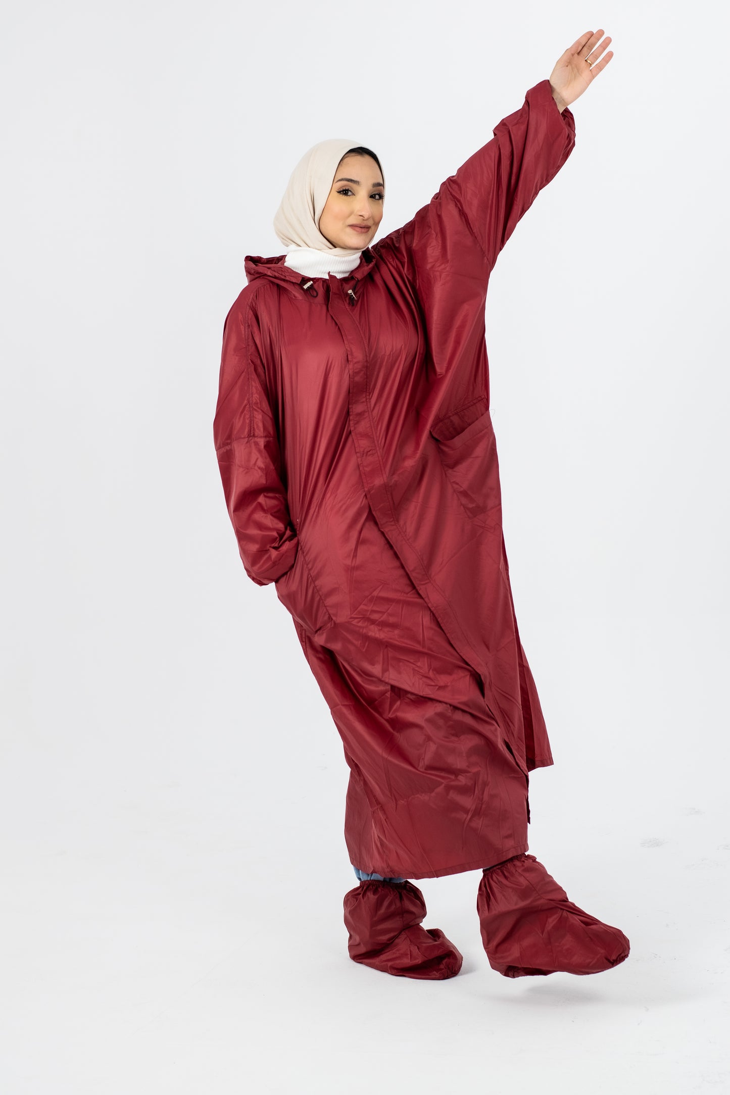 Waterproof Rain Coat ( 3 pieces ) Red