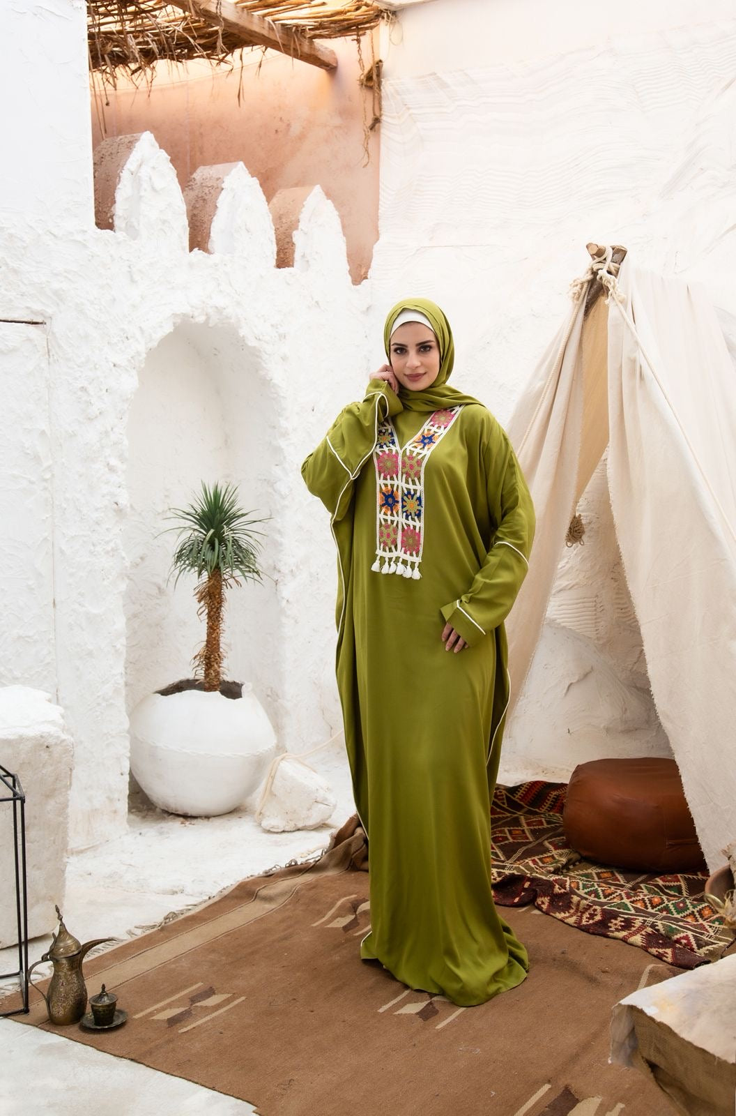 Viscose isdal - Lime green