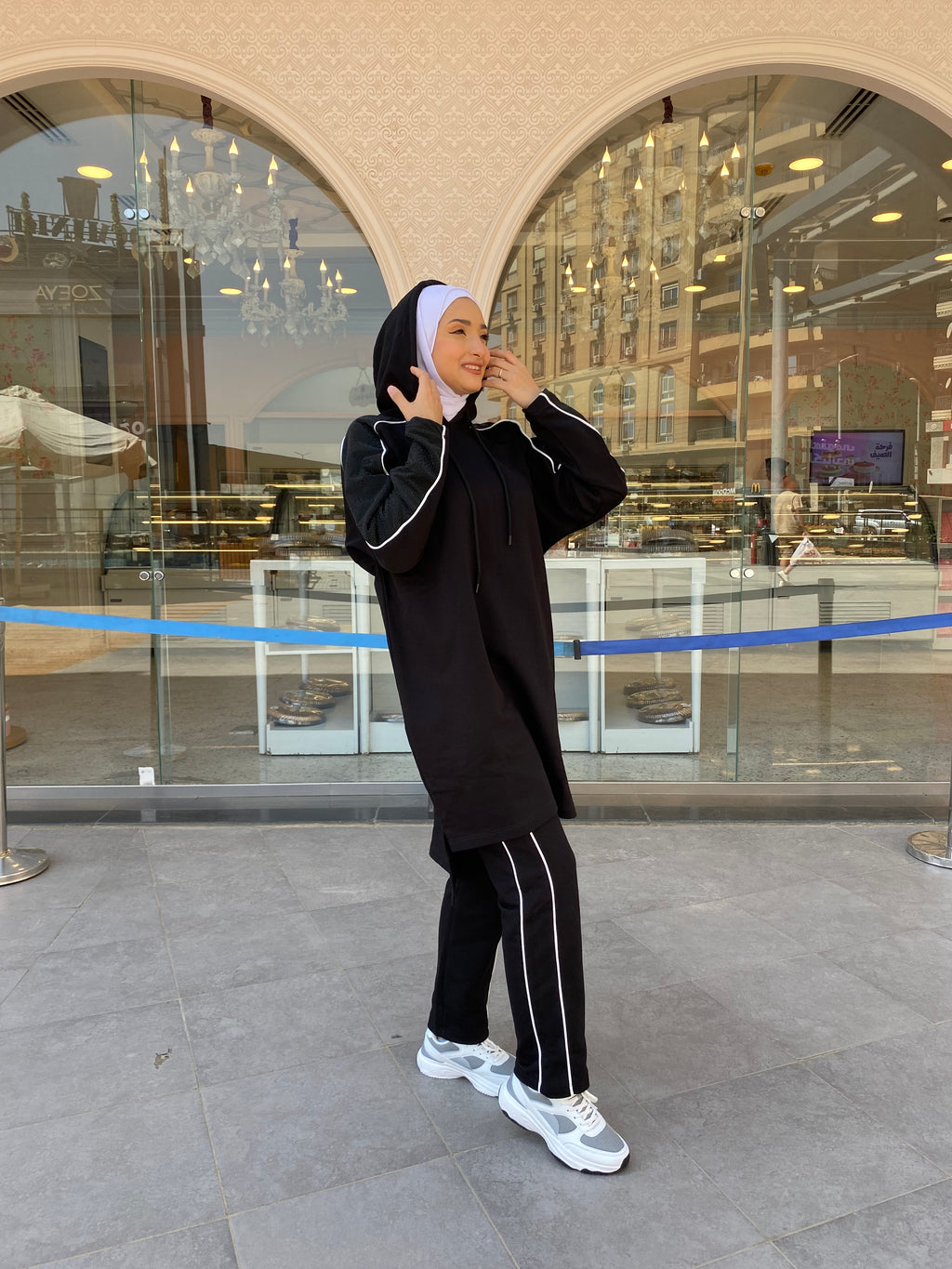 Black Hoodie Training Suit