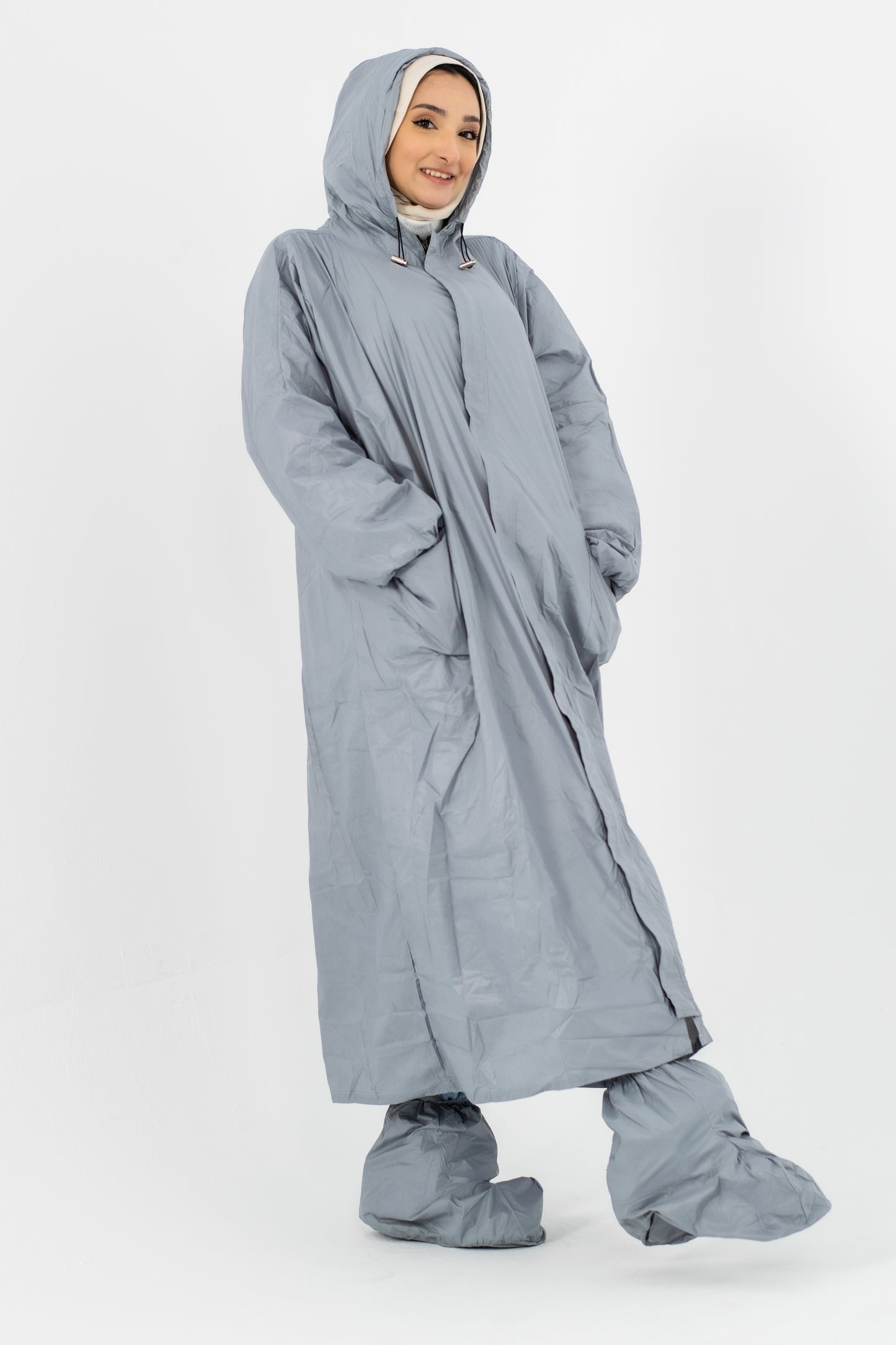 Waterproof Rain Coat ( 3 pieces ) Grey