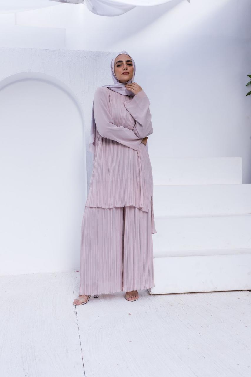 Flowy Kashmir Pleated Set