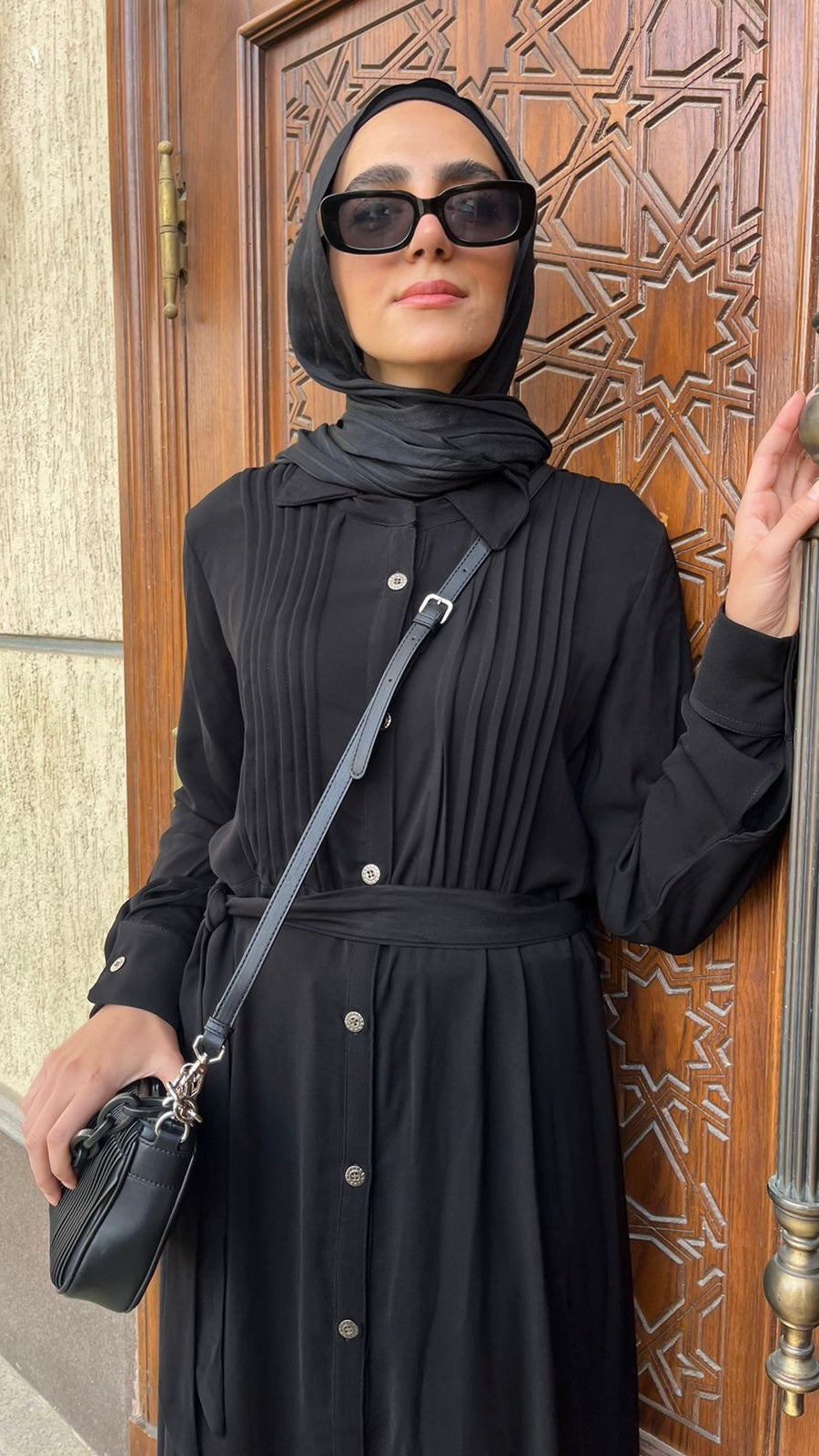 Chemise pleated Abaya