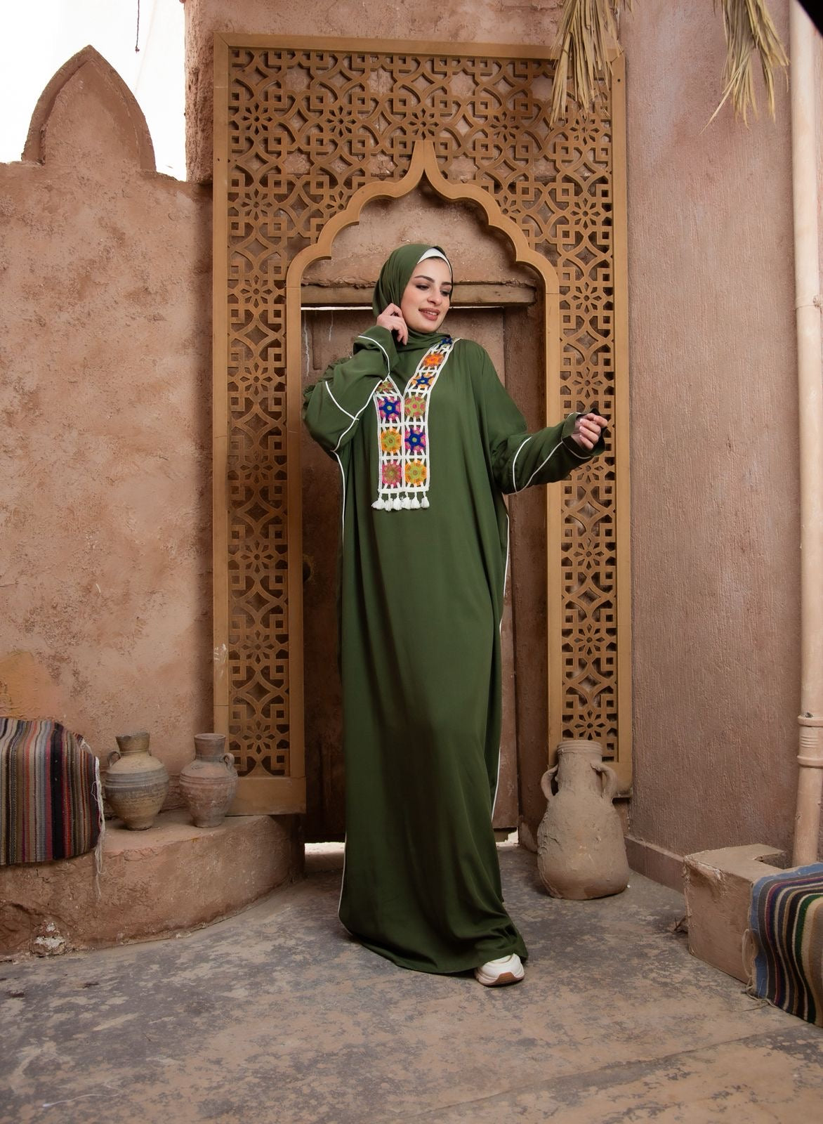 Viscose isdal - Olive Green