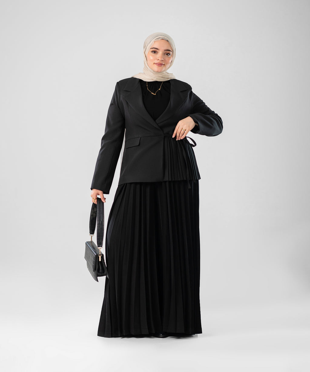 Pleated Blazer