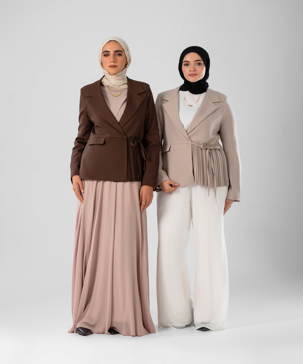 Pleated Blazer