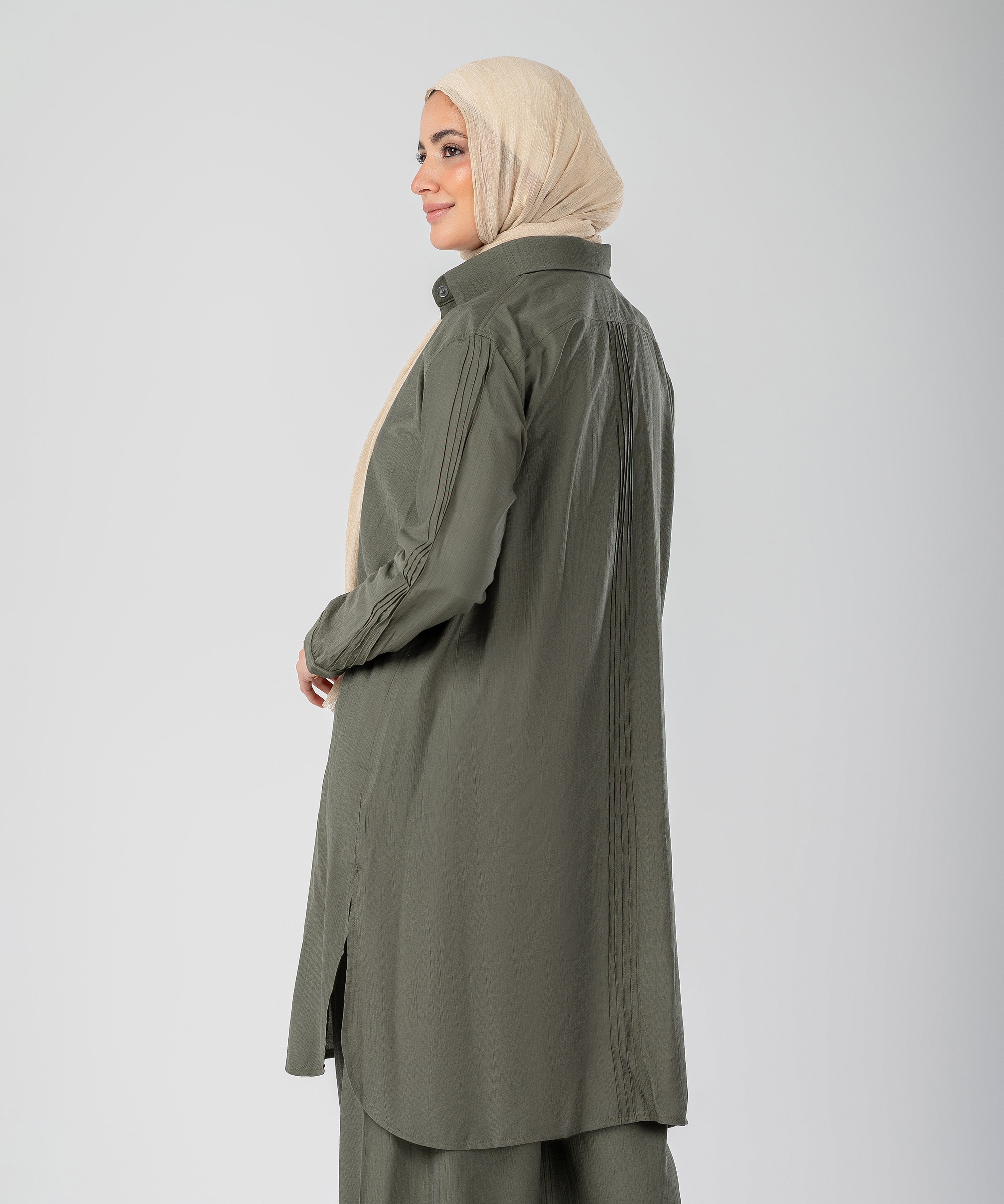 Two-Piece Modest Set Strides (Olive)