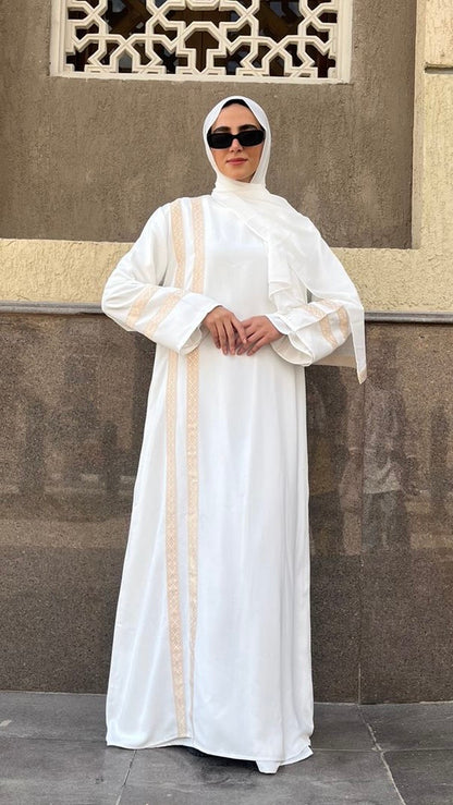 Umra white Abaya