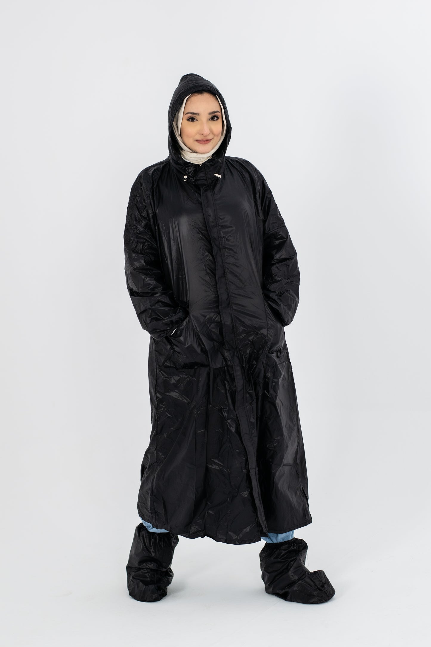 Waterproof Rain Coat ( 3 pieces ) Black