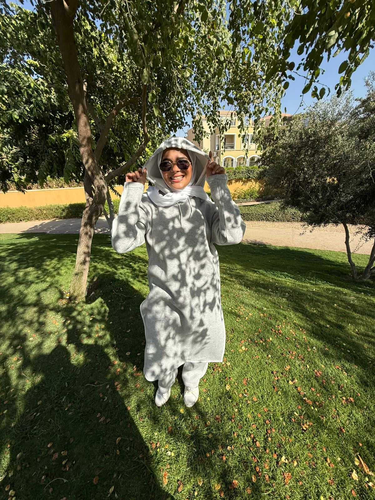 Modest Over Size Tracksuit - Grey