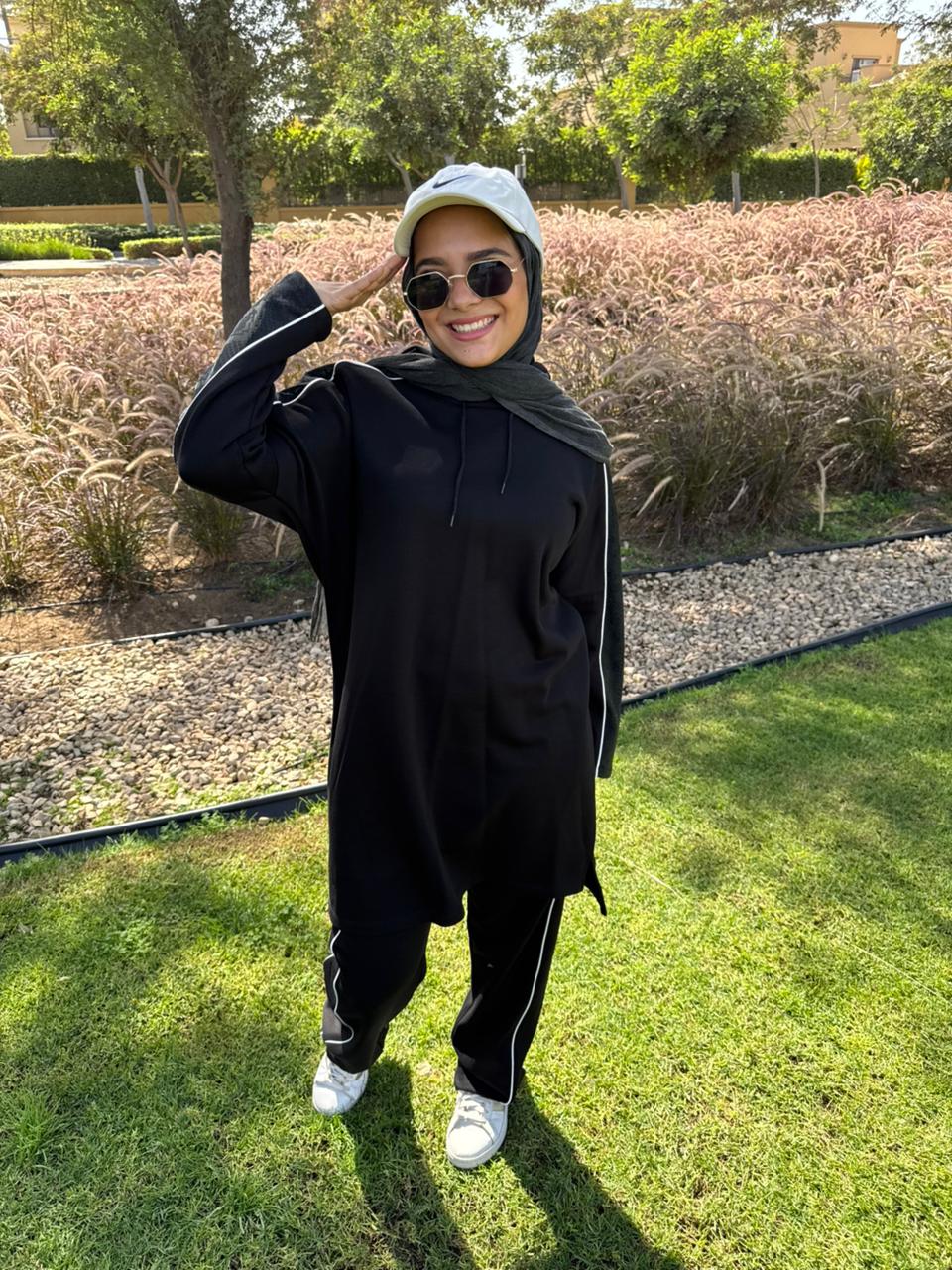 Black Hoodie Training Suit