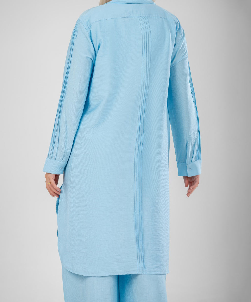 Two-Piece Modest Set Strides (Baby Blue)