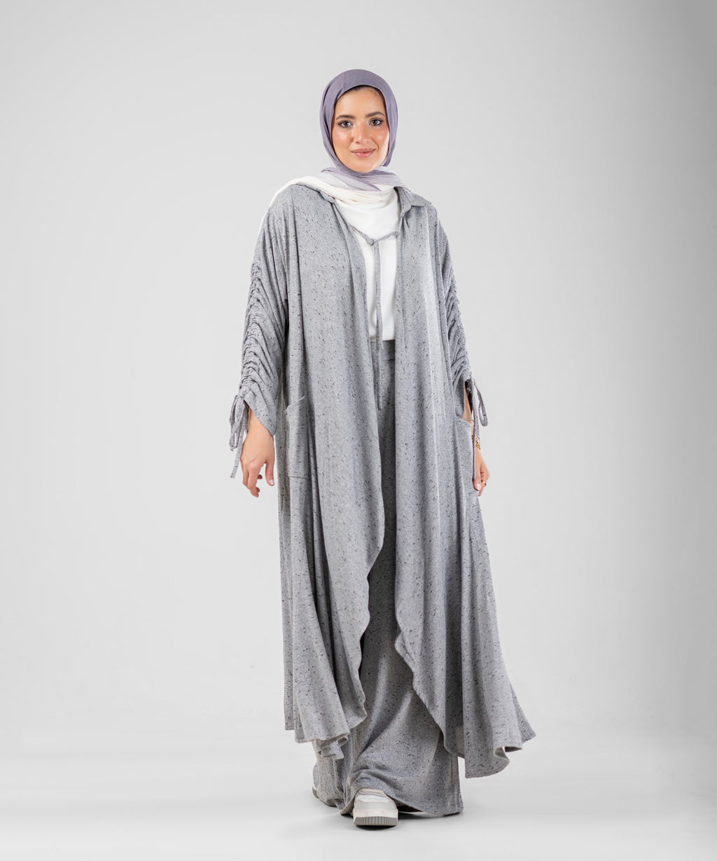 Flow Serena Drape 2-Piece Modest Set ( Grey )