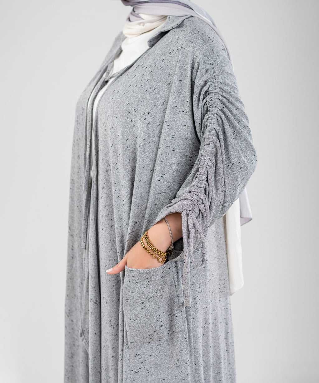 Flow Serena Drape 2-Piece Modest Set ( Grey )