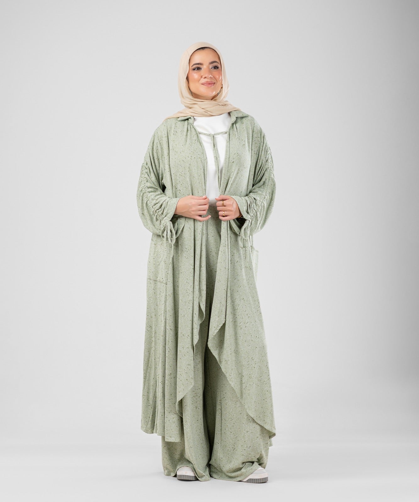 Flow Serena Drape 2-Piece Modest Set ( Olive )