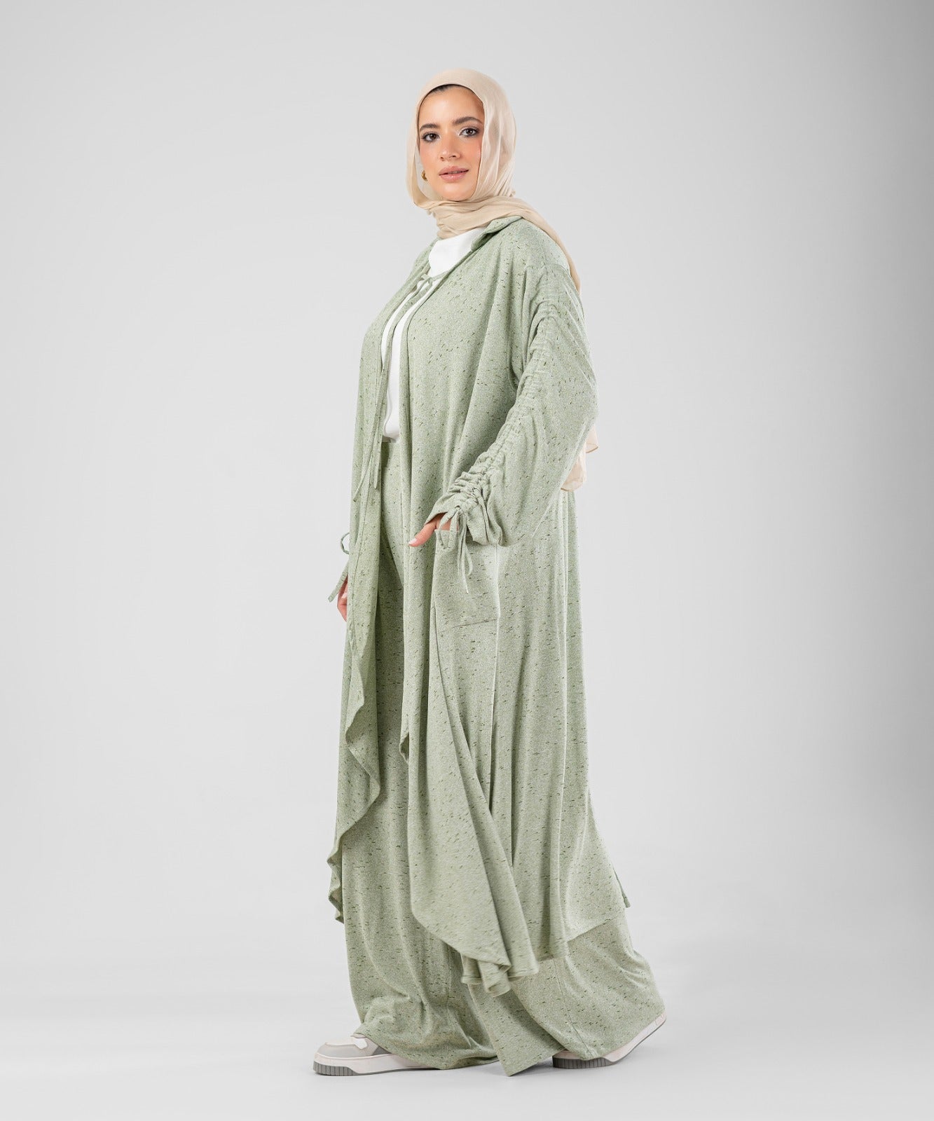 Flow Serena Drape 2-Piece Modest Set ( Olive )