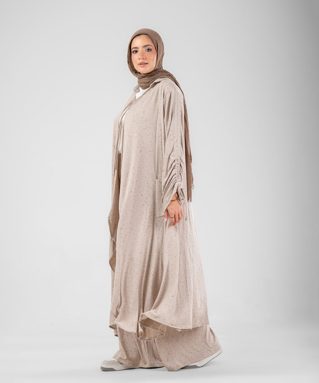 Flow Serena Drape 2-Piece Modest Set ( Beige )