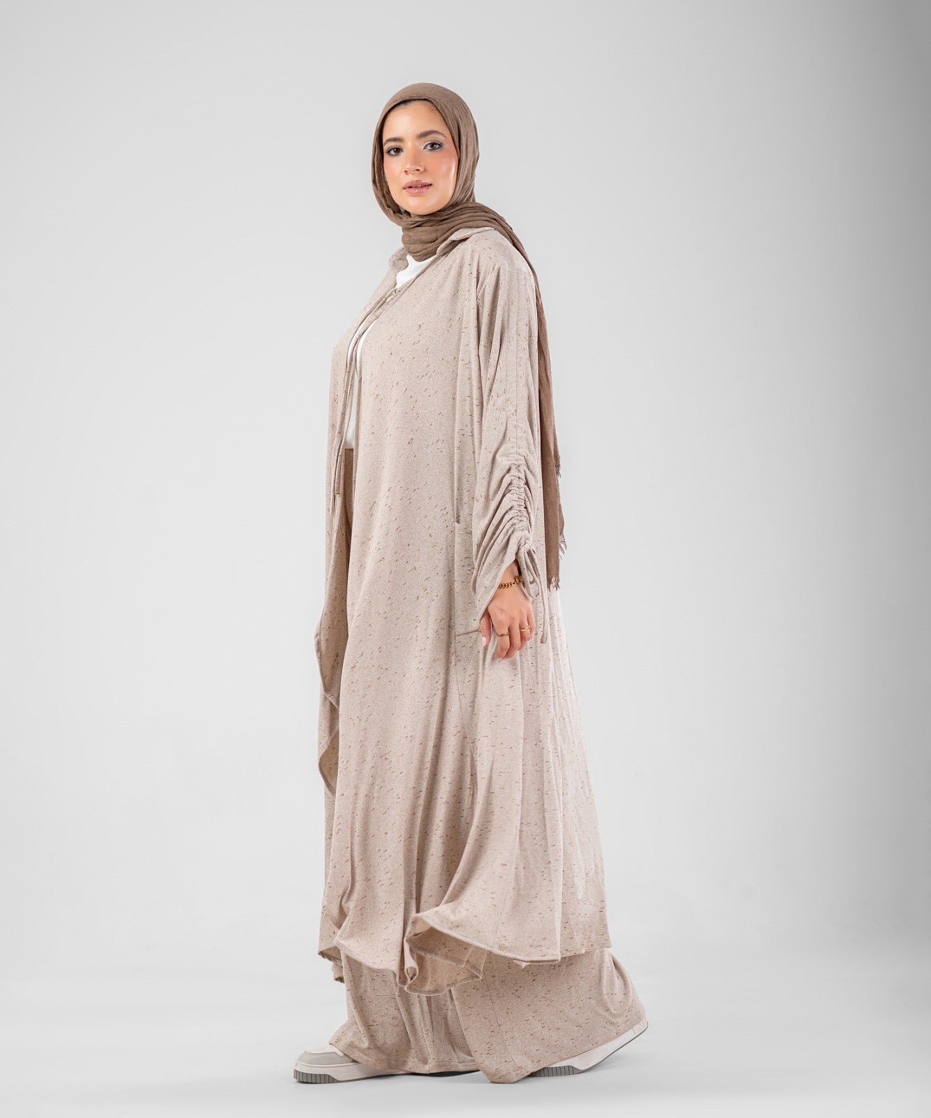 Flow Serena Drape 2-Piece Modest Set ( Beige )