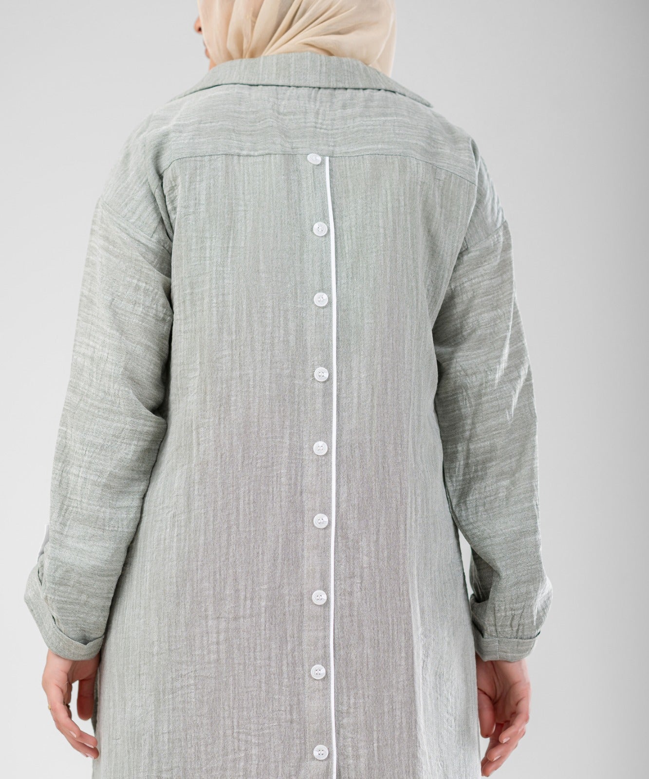 Willow Linen 2-Piece Set ( Grey )
