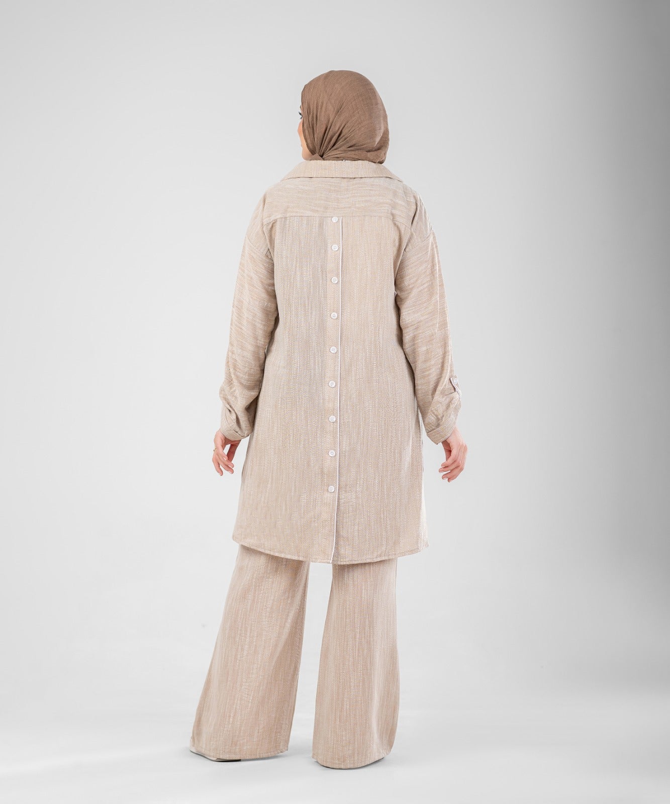 Willow Linen 2-Piece Set ( Beige )