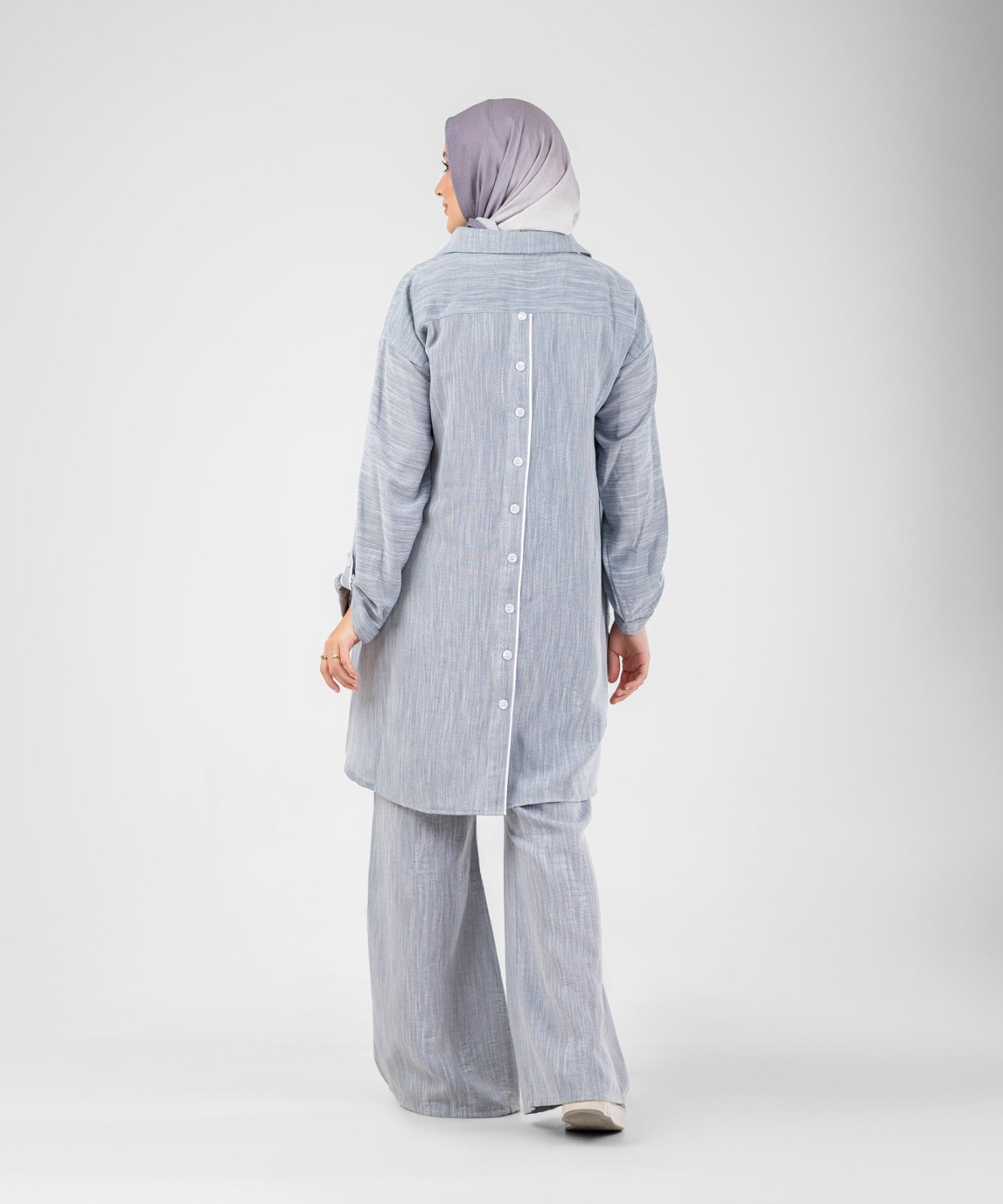 Willow Linen 2-Piece Set ( Blue )