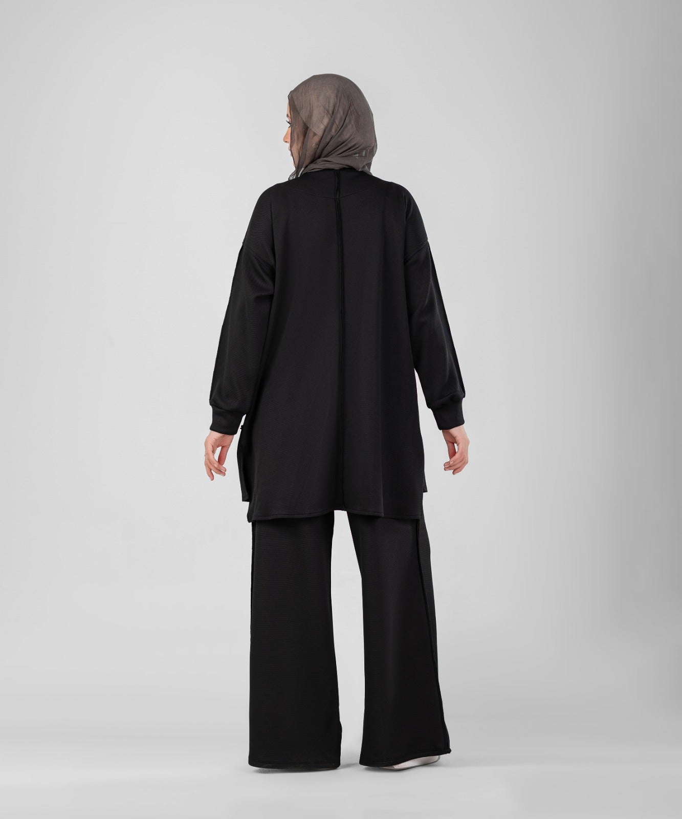 Oversized Training Set | Modest 2-Piece Set ( Black )