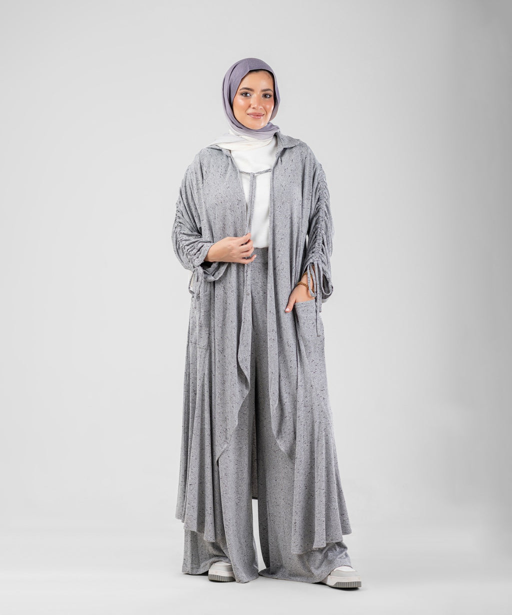Flow Serena Drape 2-Piece Modest Set ( Grey )