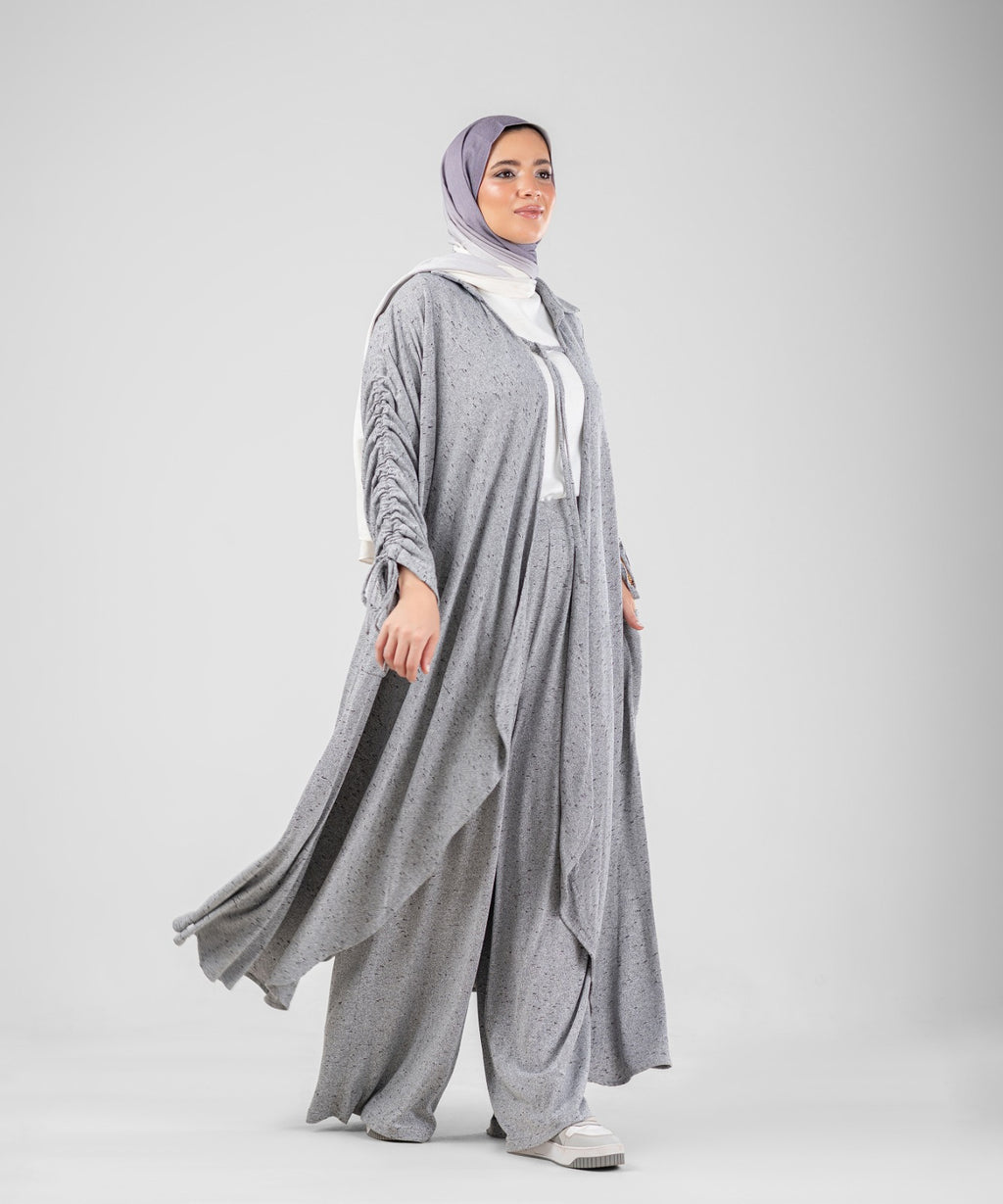 Flow Serena Drape 2-Piece Modest Set ( Grey )