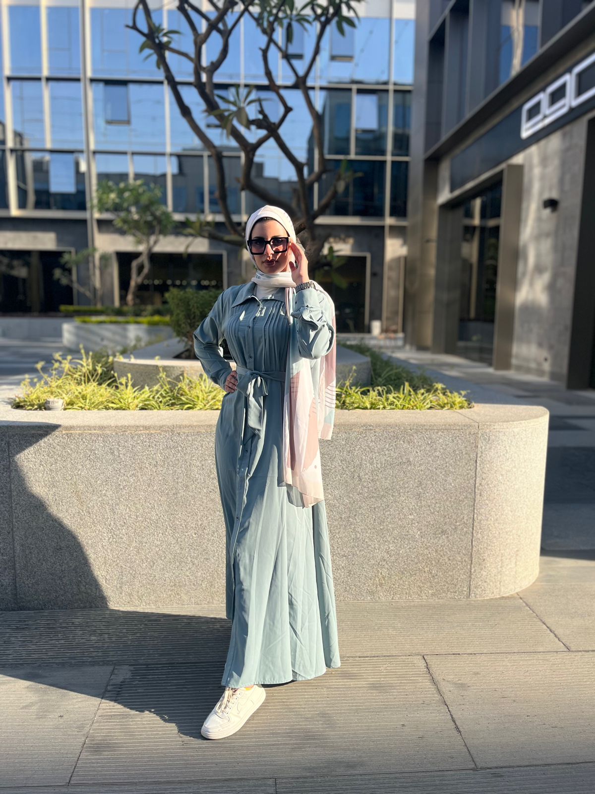 Pleated Dress Mint Green