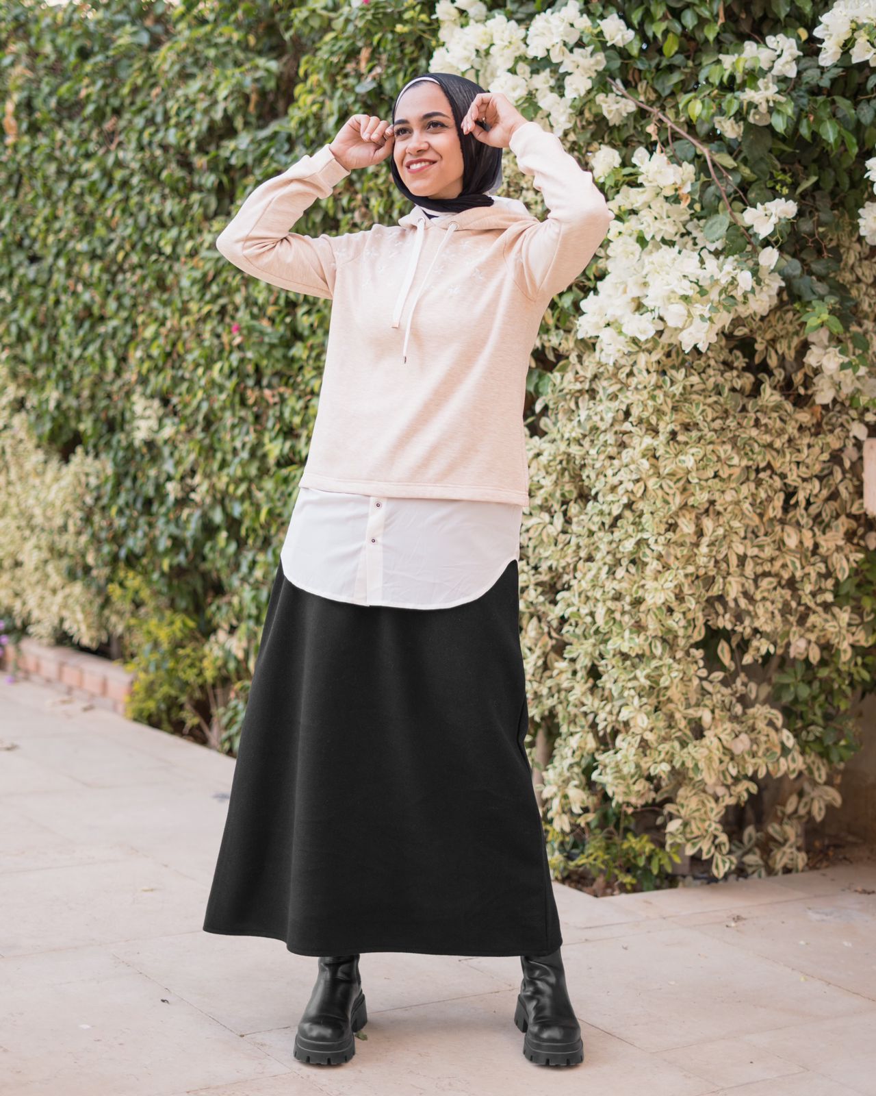 Basic wool Skirt Black